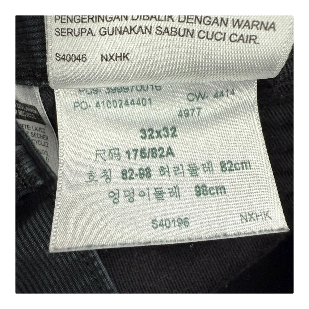Levi's California Black Corduroy 5‎ Pocket Cotton Jeans Men's Size 32x30